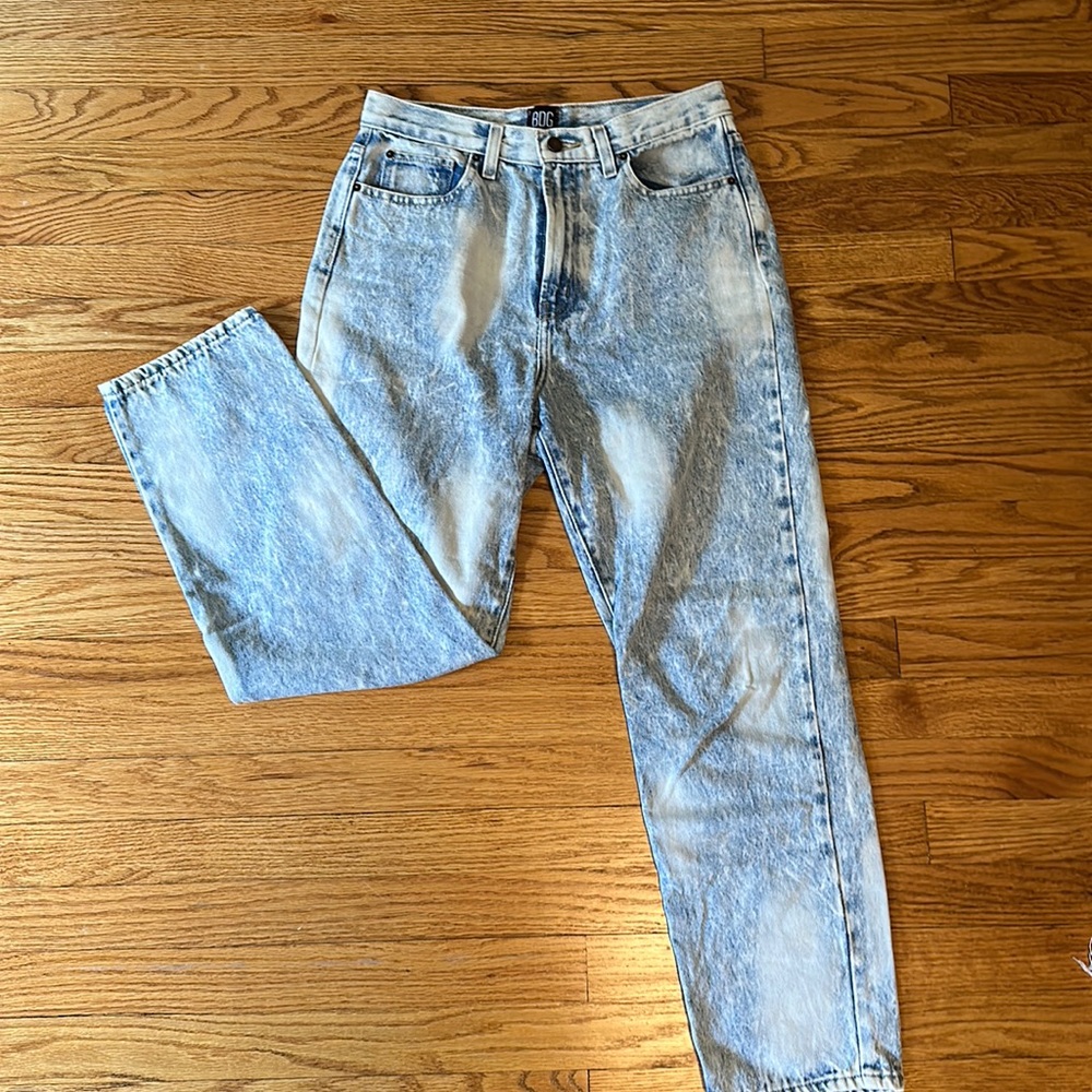 BDG Women’s Slim Straight Acid Wash Jeans